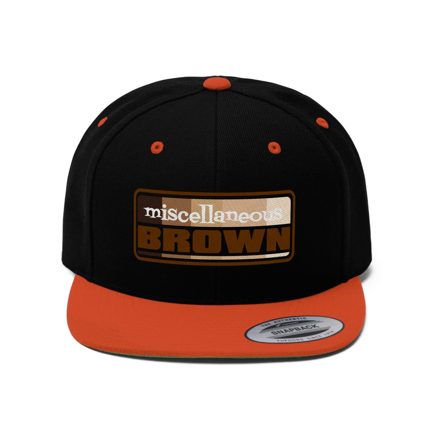 Miscellaneous Brown Comedy Special Unisex Flat Bill Hat